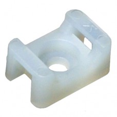 SCREW CABLE TIE MOUNT, SMALL, WHITE...